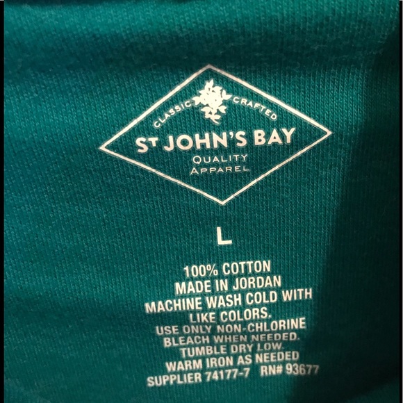 St John’s Bay L green Scottie Dog print turtleneck - Picture 5 of 6